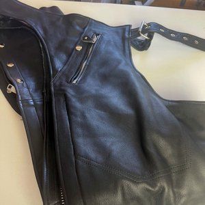 Alaska Leather Black Chaps 3XL EUC